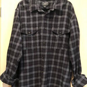 Men's Filson Plaid Long-Sleeved Button Up